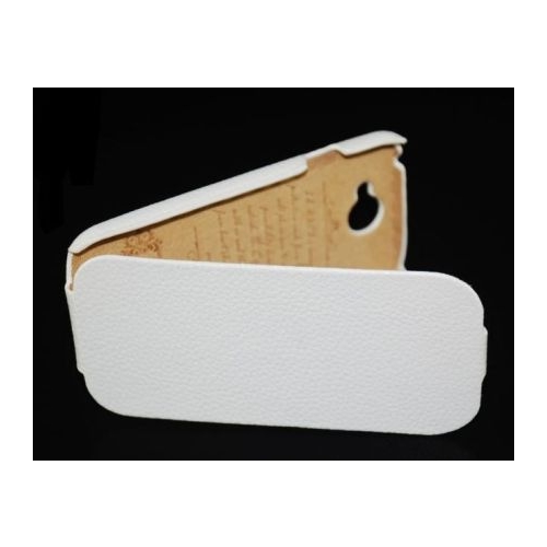 Oryginalne Etui skórzane iCarer do Samsunga Galaxy S  IV Flip Case series Białe