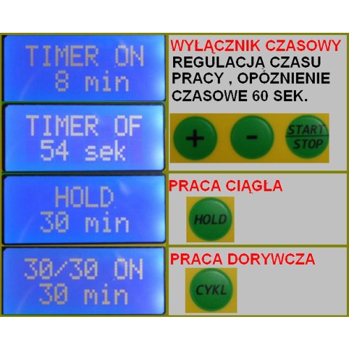 Ozonator powietrza ZY-K7e wydajność 7g/h