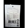 Koszyk bambusowy organizer z wyściółką 14x25x33 cm