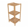 BAMBUSOWY REGAŁ SZAFKA STOJĄCA 3 PÓŁKI 75x33x33 CM
