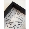 RAMA OZDOBNA DECO 44,5 CM x 23,5CM METALOWE LIŚCIE