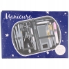 Zestaw Do Manicure Pedicure Czarny 18 Elementów