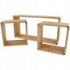 PÓŁKA CUBE WISZĄCA REGAŁ 3 SZT BIAŁA 30 x 30 cm