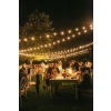 GIRLANDA OGRODOWA DUŻE LAMPKI LED 50 szt 15m SZNUR