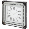 Zegar ścienny z diamentami STYL GLAMOUR 34 x 34 cm
