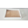 Taca bambusowa MDF Tray patera 28 x 38 X 5cm BIAŁA