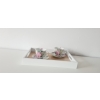 Taca bambusowa MDF Tray patera 28 x 38 X 5cm BIAŁA