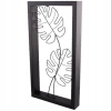 RAMA OZDOBNA DECO 44,5 CM x 23,5CM METALOWE LIŚCIE