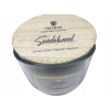 Świeca zapachowa z drewnianym knotem SANDALWOOD 57