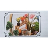 Drewniany model domku szklarnia 3D LED puzzle DIY