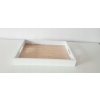 Taca bambusowa MDF Tray patera 28 x 38 X 5cm BIAŁA