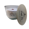 Świeca zapachowa z drewnianym knotem SANDALWOOD 57