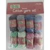 ZESTAW WŁÓCZEK BAWEŁNA 8 kolorów SZYDEŁKOWANIE 79