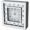 Zegar ścienny z diamentami STYL GLAMOUR 34 x 34 cm