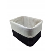 Koszyk bambusowy organizer z wyściółką 14x25x33 cm