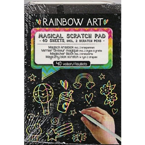 MAGICZNE BLOKI WYDRAPYWANKA ZDRAPKA HOLO + RAINBOW