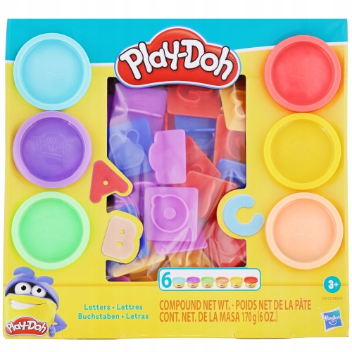 PLAY DOH CIASTOLINA FIGURY GEOMETRYCZNE 6 TUBEK