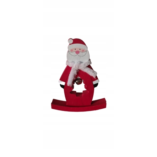 Figurka bożonarodzeniowa Mikołaj z dzwonkiem 17 cm