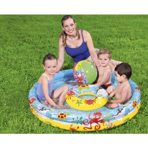 BASEN DMUCHANY DO ZABAWY BIG ZESTAW 122CM 417