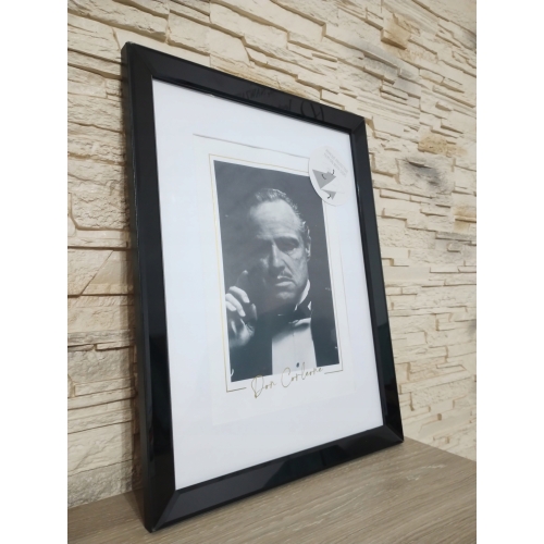 RAMKA SZKLANA CZARNA POLEROWANA 30X40 CM GLAMOUR