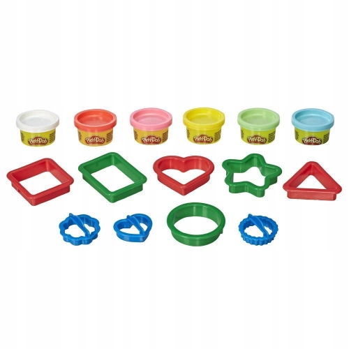 PLAY-DOH CIASTOLINA KSZTAŁTY 6 MAS 9 foremek E8534