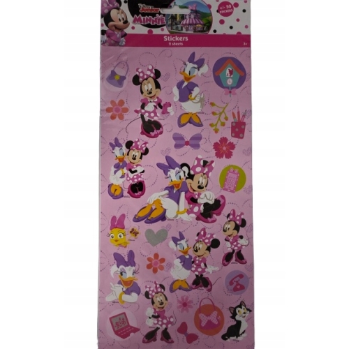 NAKLEJKI ARKUSZ x 2 MINNIE MOUSE OK 50 NAKLEJEK 14