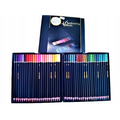 KREDKI OŁÓWKOWE ZESTAW KREDEK CRAFT 46 szt + ETUI