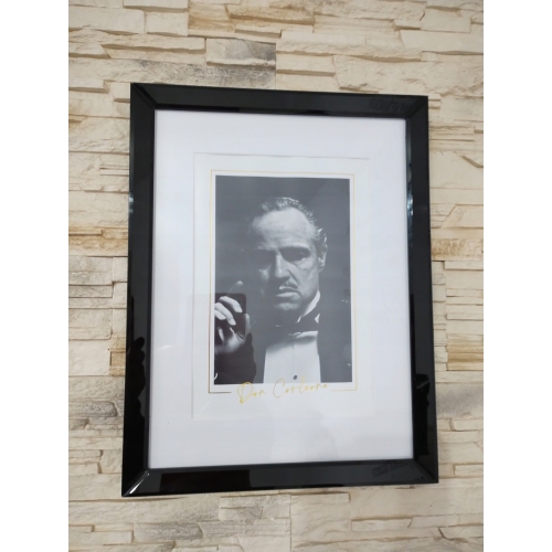 RAMKA SZKLANA CZARNA POLEROWANA 30X40 CM GLAMOUR
