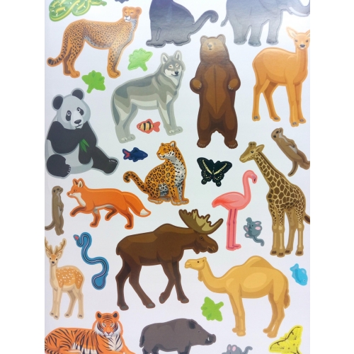 Książka z naklejkami 175 naklejek ZWIERZĘTA W ZOO