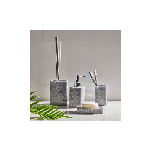 SZCZOTKA DO WC CAPRAIA BROKAT SZARA 13X9,6CM 172