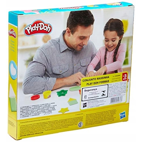 PLAY DOH CIASTOLINA FIGURY GEOMETRYCZNE 6 TUBEK