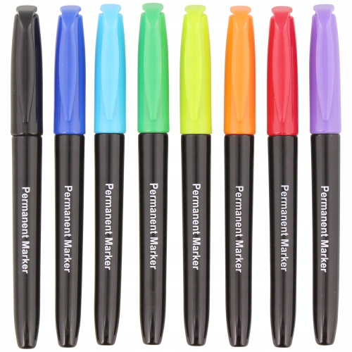 METALICZNE PISAKI 8 szt PĘDZELKOWE FLAMASTRY 69