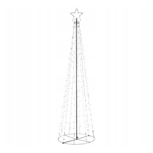 METALOWA CHOINKA LED XL 500 LED 250 CM NOWOŚĆ