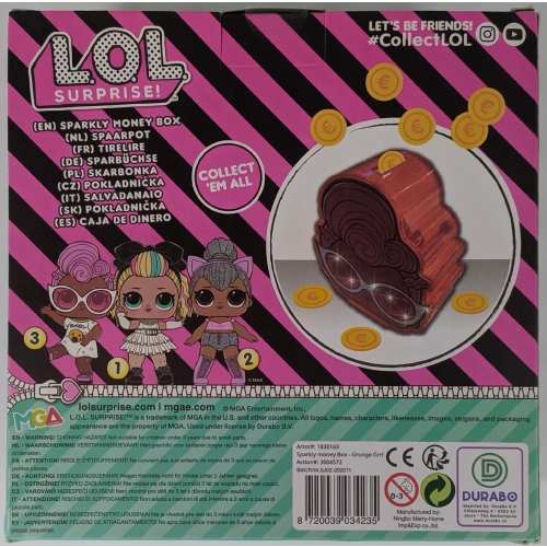 L.O.L. Surprise SKARBONKA NA PIENIĄDZE GLITTER 235
