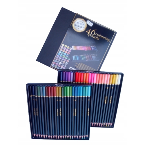 KREDKI OŁÓWKOWE ZESTAW KREDEK CRAFT 46 szt + ETUI