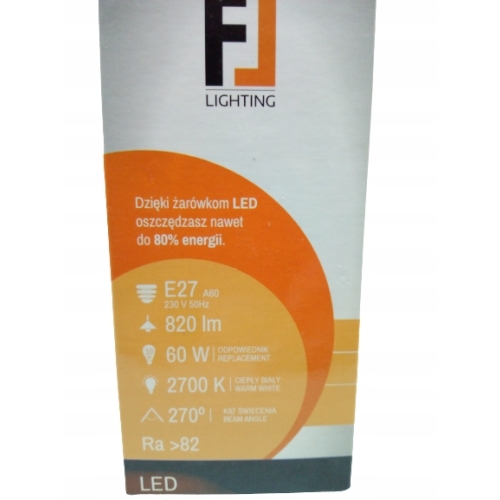 Żarówka LED E 27 10 WAT 820 LUMIENÓW CIEPŁA BIAŁA!
