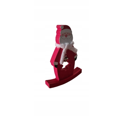 Figurka bożonarodzeniowa Mikołaj z dzwonkiem 17 cm