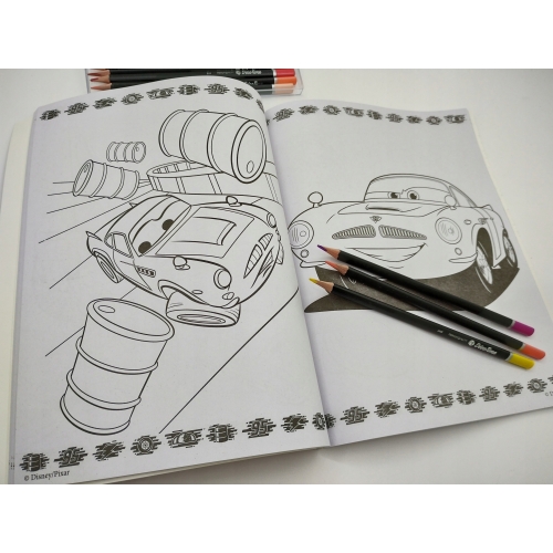 KOLOROWANKA MEGA COLOR naklejki Disney PIXAR Cars