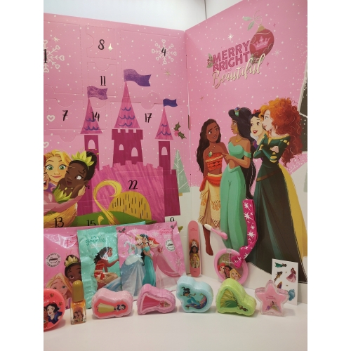 Kalendarz adwentowy Disney Princess 24 kosmetyki