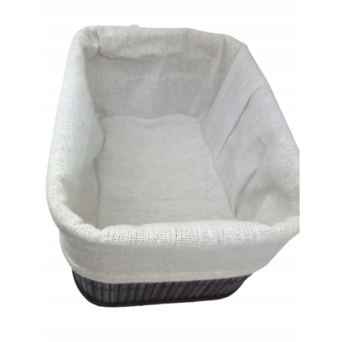 Koszyk bambusowy organizer z wyściółką 14x25x33 cm
