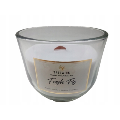 Świeca zapachowa z drewnianym knotem SANDALWOOD 57