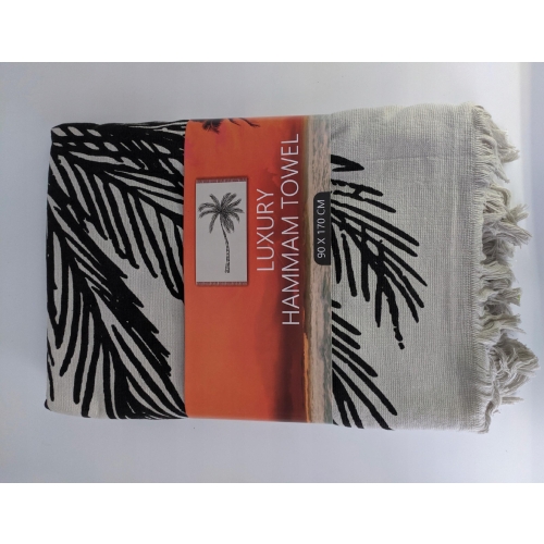 RĘCZNIK PLAŻOWY HAMMAM 90 x 170 cm BAWEŁNIANY 201