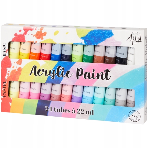 Farby akrylowe metaliczne 8 szt. x 18 ml KOLOR MIX