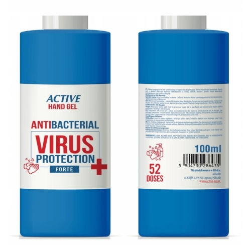 2x Żel płyn antybakteryjny dezynfekcja rąk 100ml !