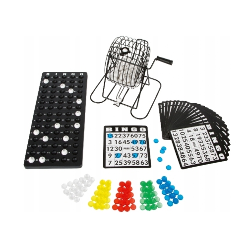BINGO TOWARZYSKA GRA RODZINNA BĘBEN LOTTO