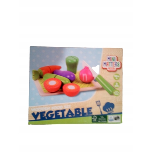 MINI MATTERS DREWNIANY ZESTAW OBIADOWY VEGETABLE 9