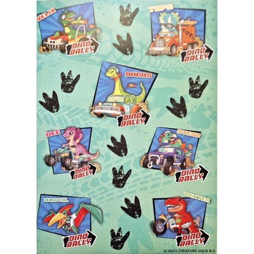 Naklejki klasyczne DINO RALLY Durabo 1000 szt.