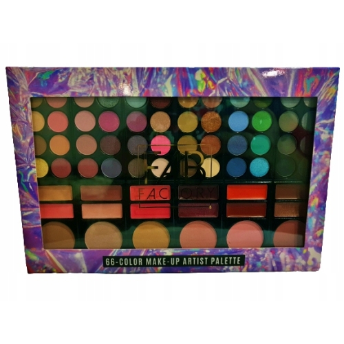 FAB FACTORY Zestaw make up ARTYSTYCZNY 4w1 Paleta