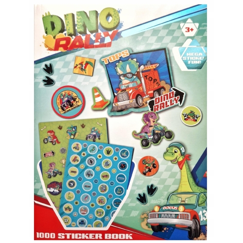Naklejki klasyczne DINO RALLY Durabo 1000 szt.