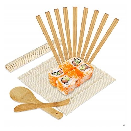 Bambusowy zestaw do SUSHI 14 elementów SMUKEE 268